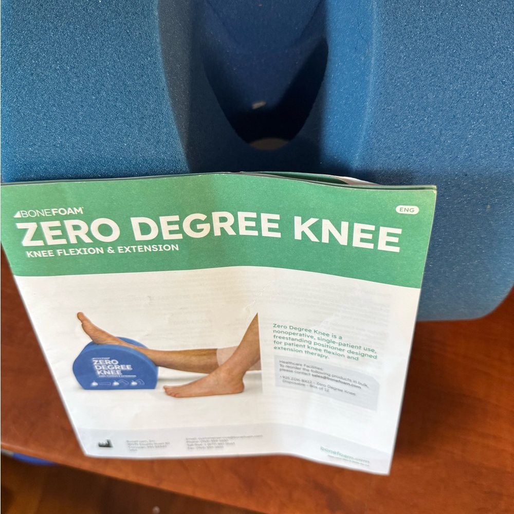 BoneFoam Zero Degree Knee Flexion & Extension Block